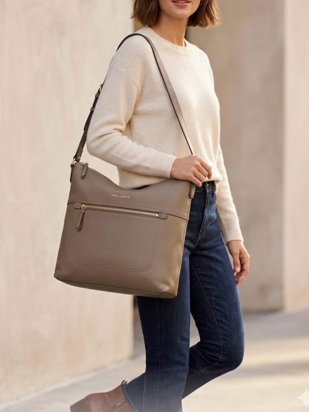 VINCE CAMUTO SOFTEST PEBBLE LEATHER